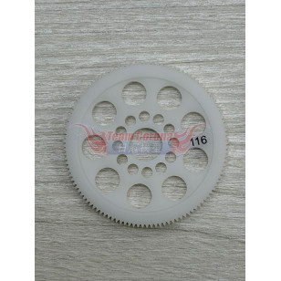 Team Solar 64P Machined CNC Spur Gear 104 / 108 / 110 / 116 Teeth - 206404 / 206408 / 206410 / 206416